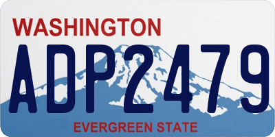 WA license plate ADP2479