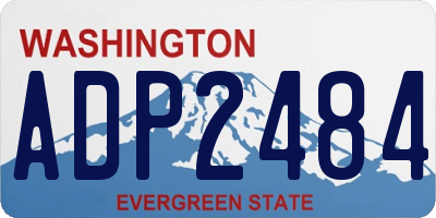 WA license plate ADP2484