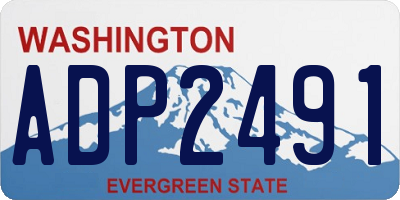 WA license plate ADP2491