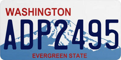 WA license plate ADP2495