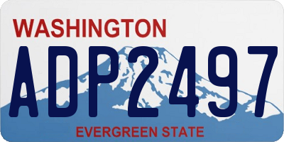 WA license plate ADP2497