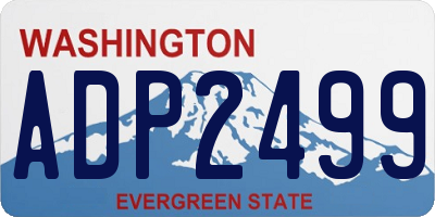 WA license plate ADP2499