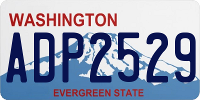 WA license plate ADP2529