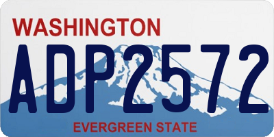 WA license plate ADP2572