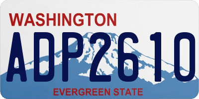 WA license plate ADP2610