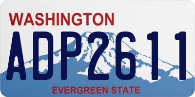 WA license plate ADP2611