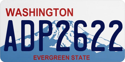 WA license plate ADP2622