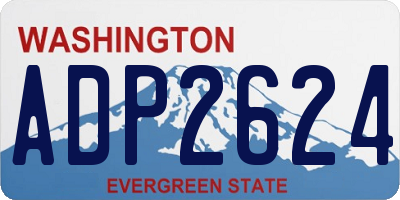 WA license plate ADP2624