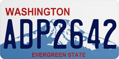 WA license plate ADP2642