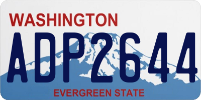 WA license plate ADP2644