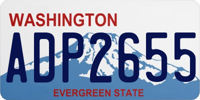 WA license plate ADP2655