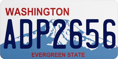 WA license plate ADP2656