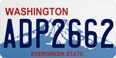 WA license plate ADP2662