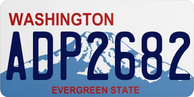 WA license plate ADP2682