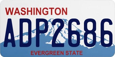 WA license plate ADP2686