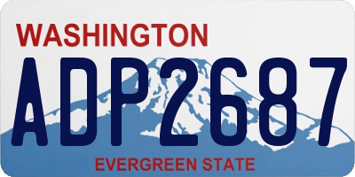 WA license plate ADP2687