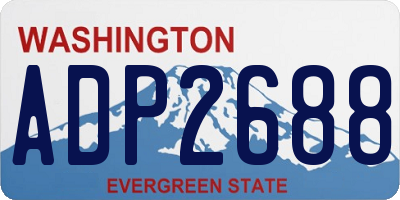 WA license plate ADP2688