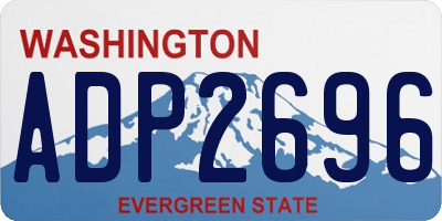 WA license plate ADP2696
