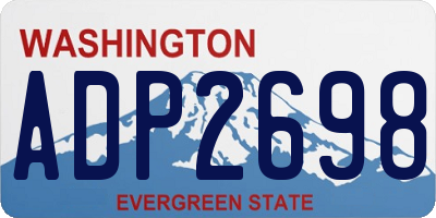 WA license plate ADP2698