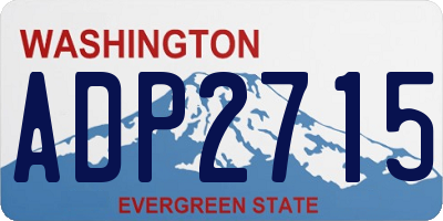 WA license plate ADP2715