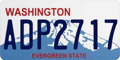 WA license plate ADP2717