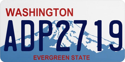 WA license plate ADP2719