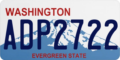WA license plate ADP2722