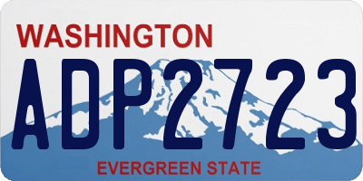 WA license plate ADP2723