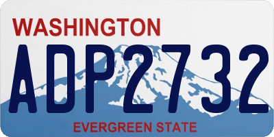 WA license plate ADP2732