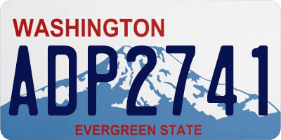 WA license plate ADP2741