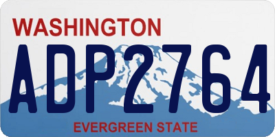 WA license plate ADP2764