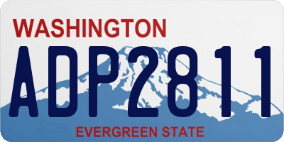 WA license plate ADP2811