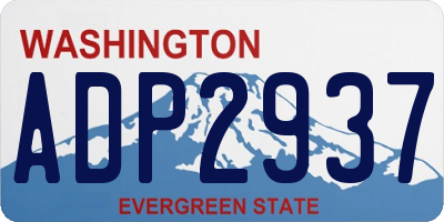 WA license plate ADP2937