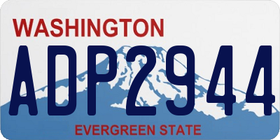 WA license plate ADP2944
