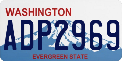 WA license plate ADP2969