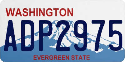 WA license plate ADP2975