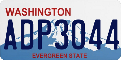 WA license plate ADP3044