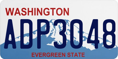 WA license plate ADP3048