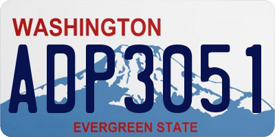 WA license plate ADP3051