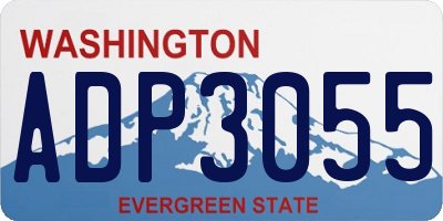 WA license plate ADP3055
