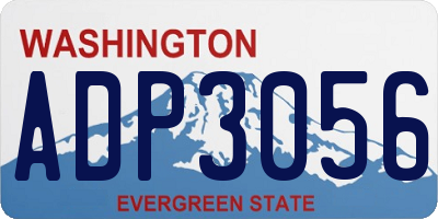 WA license plate ADP3056