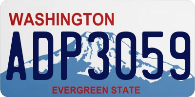 WA license plate ADP3059