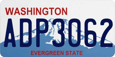 WA license plate ADP3062