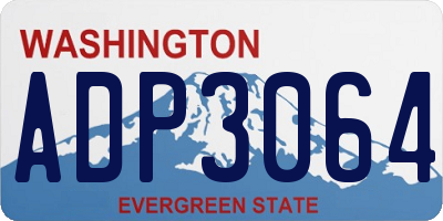 WA license plate ADP3064