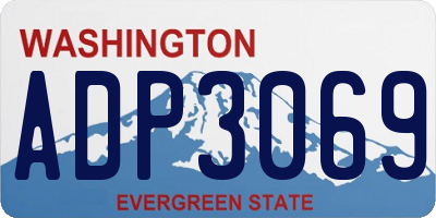 WA license plate ADP3069