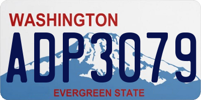 WA license plate ADP3079