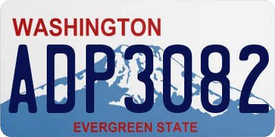 WA license plate ADP3082