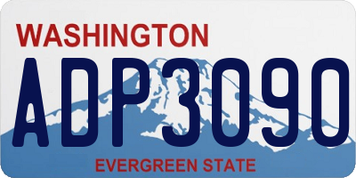 WA license plate ADP3090