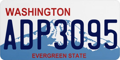 WA license plate ADP3095