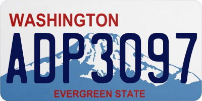 WA license plate ADP3097